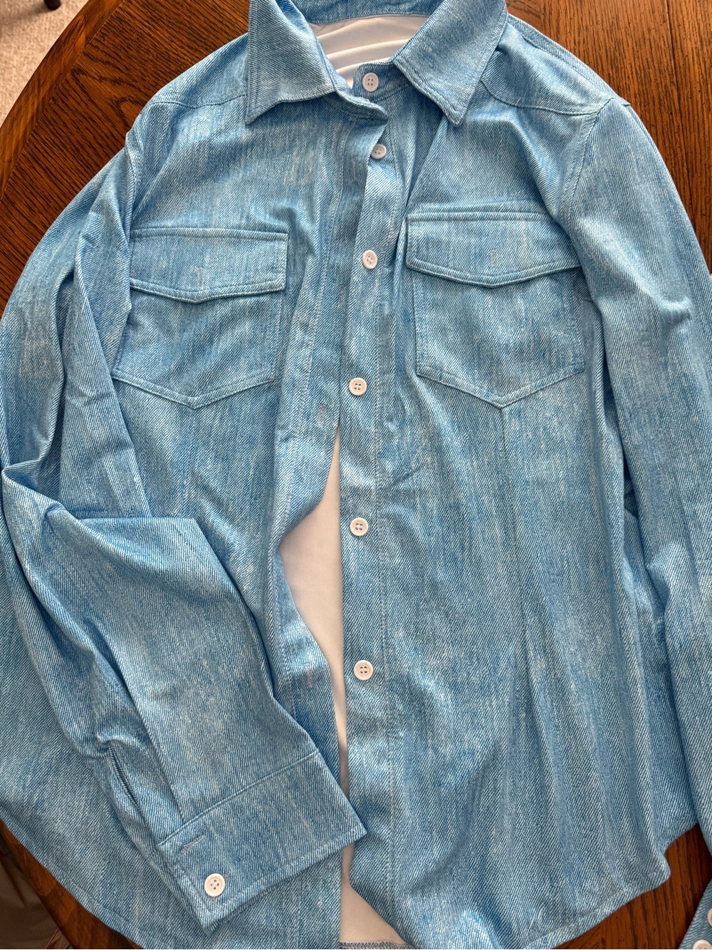 Light Blue denim looking pajama set